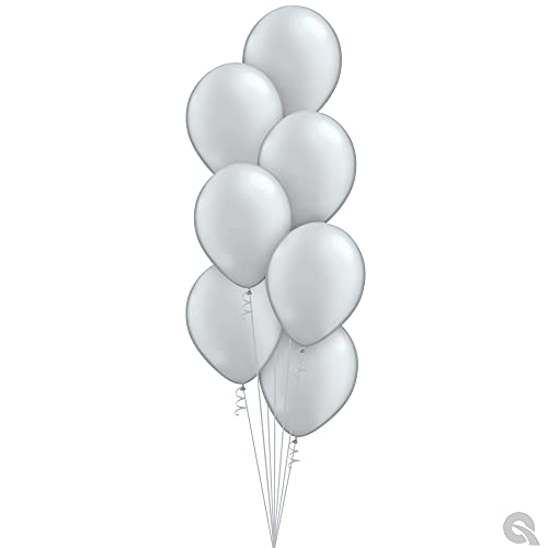 Qualatex 11" Metalic Silver Balloons (100ct) by Pioneer Balloon Company - Image 3