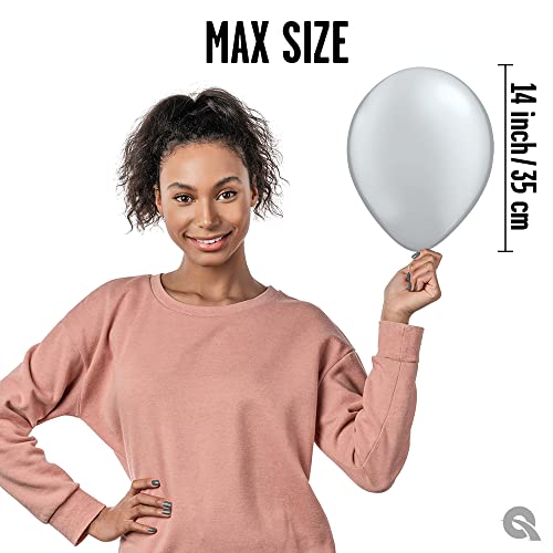 Qualatex 11" Metalic Silver Balloons (100ct) by Pioneer Balloon Company - Image 4