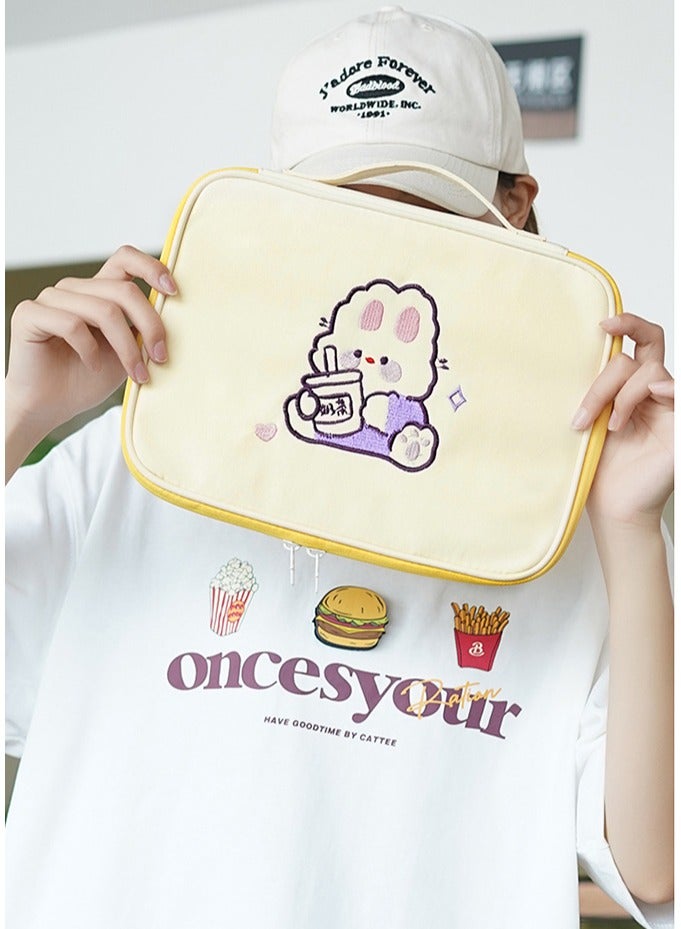 general IPad Sleeve 9-11 Inch Tablet Sleeve,iPad Pouch for Women and Men, Cute iPad Air Sleeve, iPad Sleeve 11 Inch Tablet Case, 10 Inch Tablet Sleeve iPad Air, iPad Pro 11 Travel Case（yellow） - Image 4