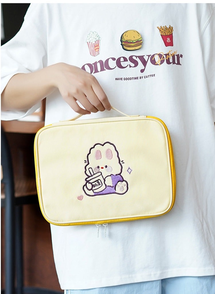 general IPad Sleeve 9-11 Inch Tablet Sleeve,iPad Pouch for Women and Men, Cute iPad Air Sleeve, iPad Sleeve 11 Inch Tablet Case, 10 Inch Tablet Sleeve iPad Air, iPad Pro 11 Travel Case（yellow） - Image 5