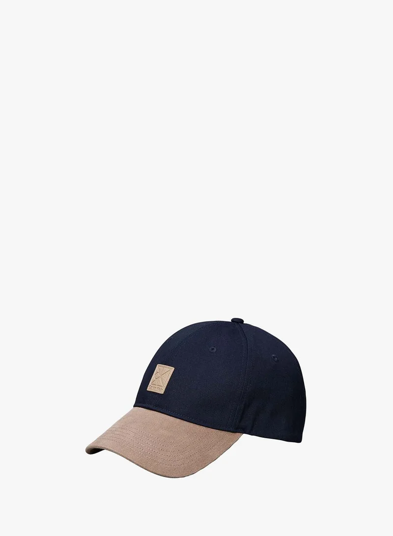 Calvin Klein Mixed Media Colourblock Emblem Logo Cap