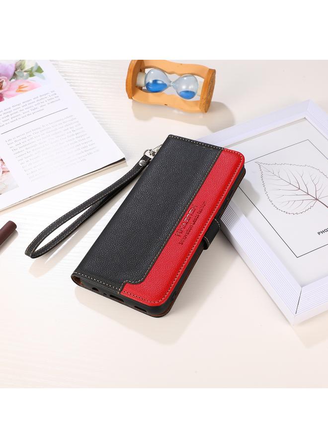 S-TOP Case For Motorola Moto G35 5G KHAZNEH Litchi Texture Leather RFID Phone Case - Image 2