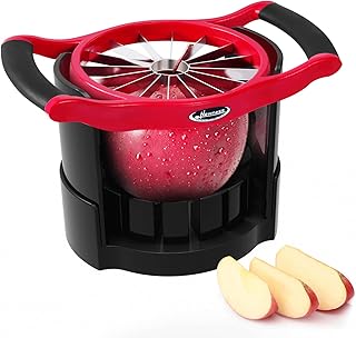 Newness Apple Cutter Slicer, [Large Size] 16 Slices HEAVY DUTY Apple and Pear Corer Divider with Base, [Upgraded] Cut - Image 1