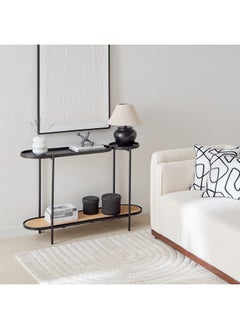 Home Box Enna Rattan and Solid Wood Console Table 35 x 80 x 120 cm  - Image 5