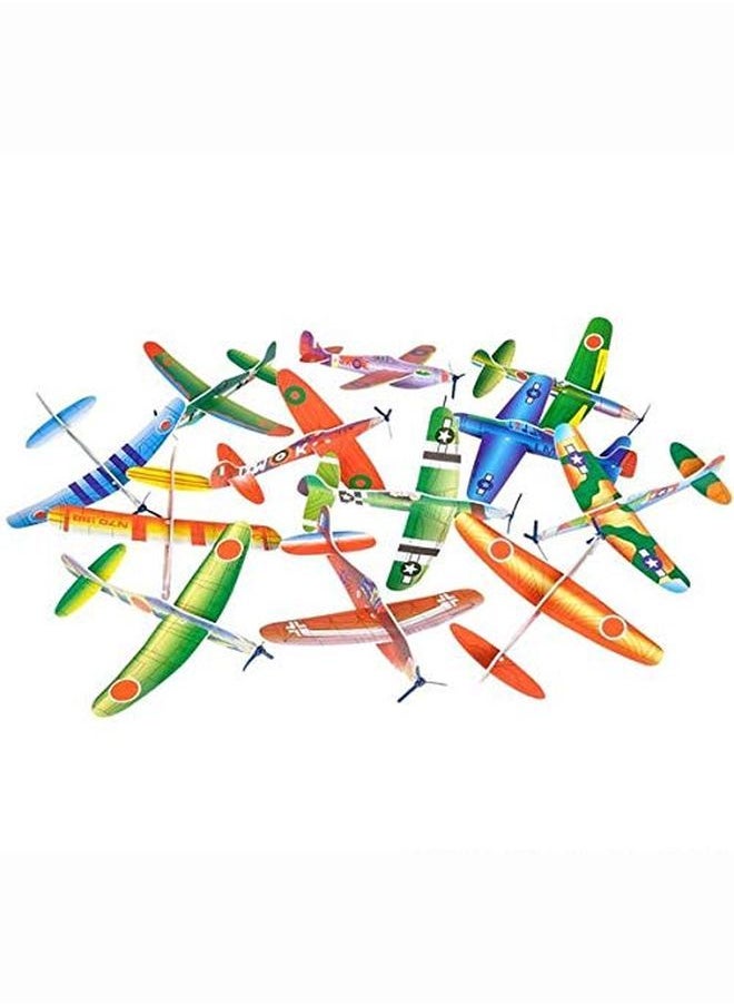 Rhode Island Novelty 8 Inch Flying Glider Plane Set Of 12  - Image 1