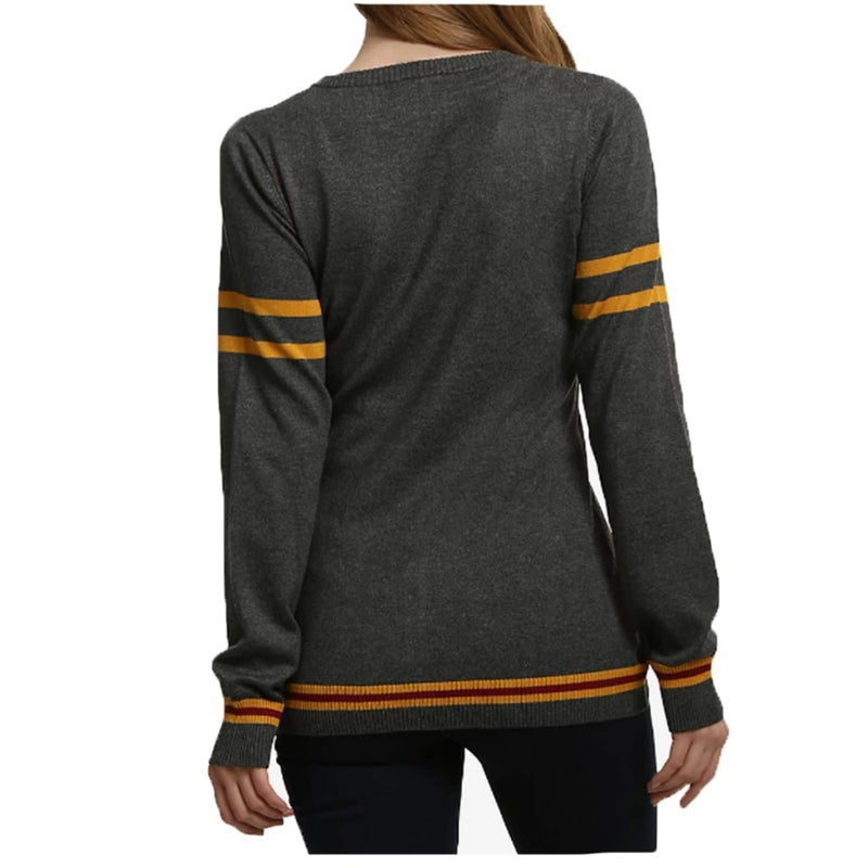 Bioworld Harry Potter Womens Gryffindor House Open Front Cardigan Juniors Knit Sweater (Large) - Image 2
