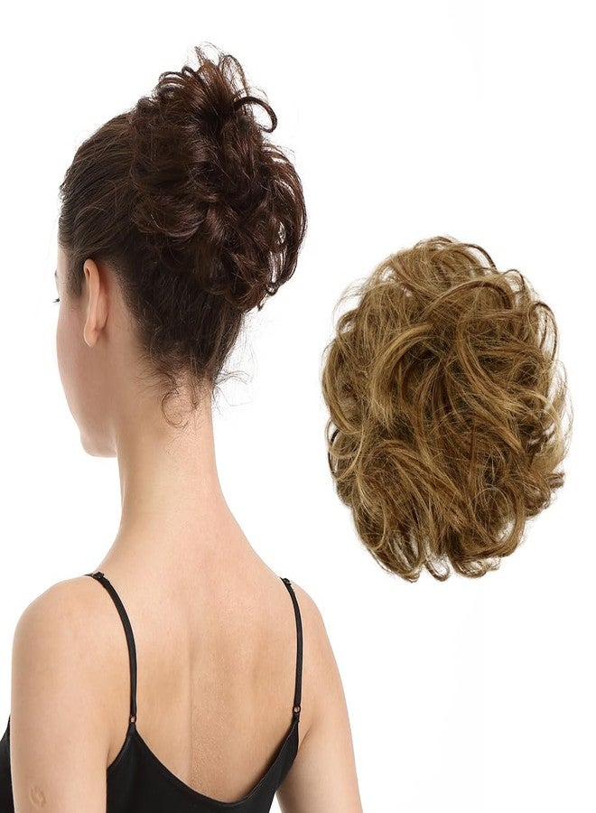 بارسدار وصلات شعر بارسدار على شكل كعكة شعر بشري - قطع شعر حقيقية على شكل كعكة شعر يومية - خصلات شعر بني وأشقر - Image 1