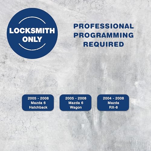 KeylessOption 2X KeylessOption Key Fob Replacement for 2004 2005 2006 2007 2008 Mazda 6 Hatchback Wagon RX8 Remote, 3-Button KPU41788, Locksmith Required - Image 3