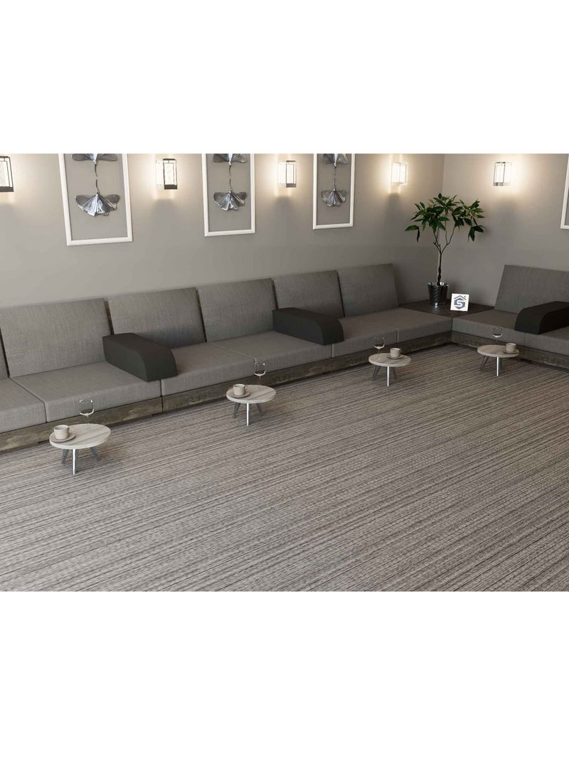 Stylish Home 4 small circular floor tables for sitting rooms, white and gray - GCT01 - Image 1