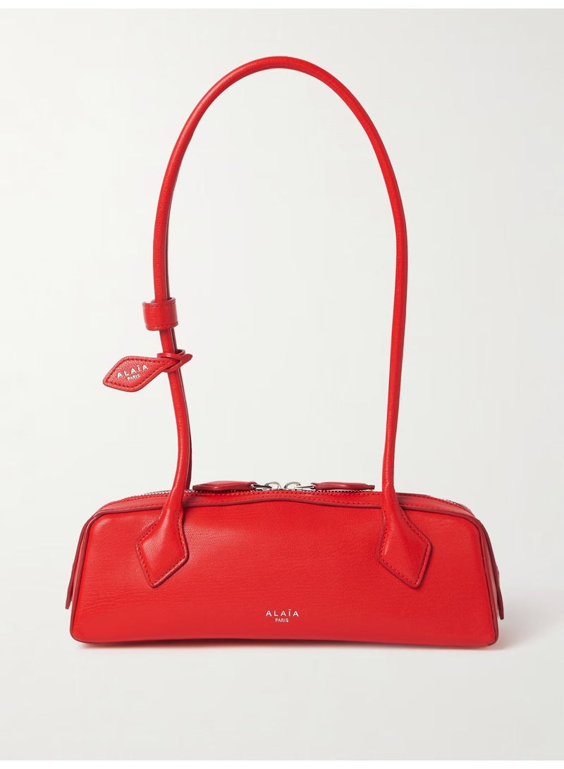 عاليا باريس ALAÏA Le Teckel حقيبة كتف جلدية متوسطة - Image 1