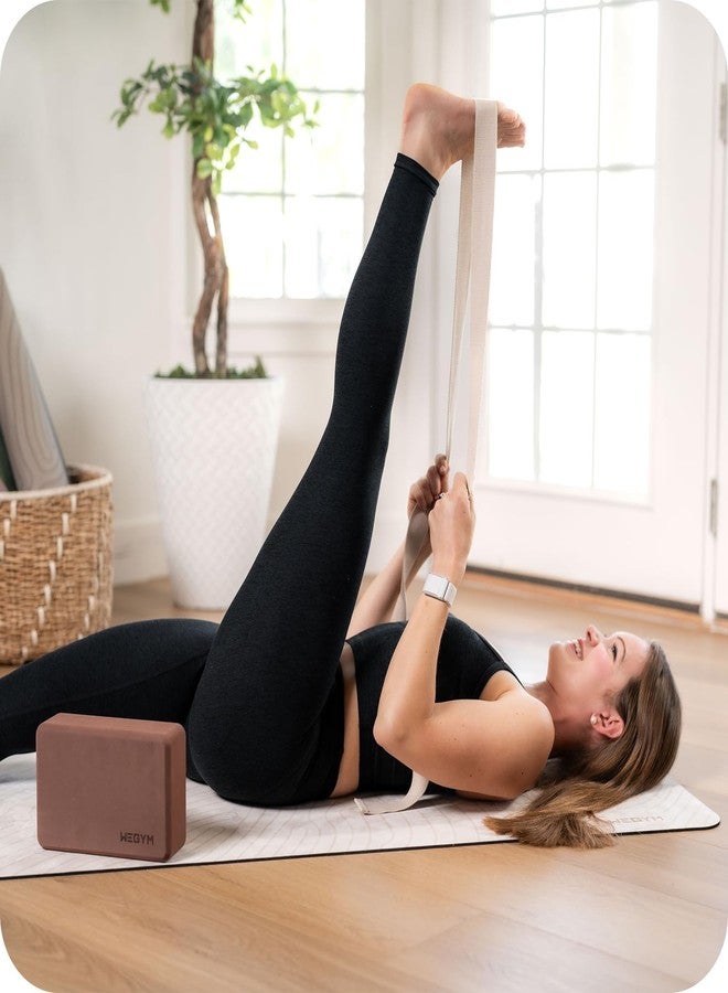 WeGym Yoga Straps, Adjustable Strap for Stretching at Home, Essential Accessories for Yoga, Pilates, Physical Therapy, Mobility Workouts, Rose - Image 3