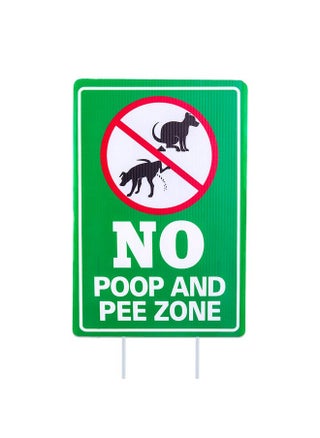 Double Side No Poop And Pee Zone Yard Signs With Stakes, 8''X12'' No Pooping Dog Sign - pzsku/ZF26D2680AF8540FECD13Z/45/_/1735214655/d579366e-b11f-4ed7-acff-98c6dac18196