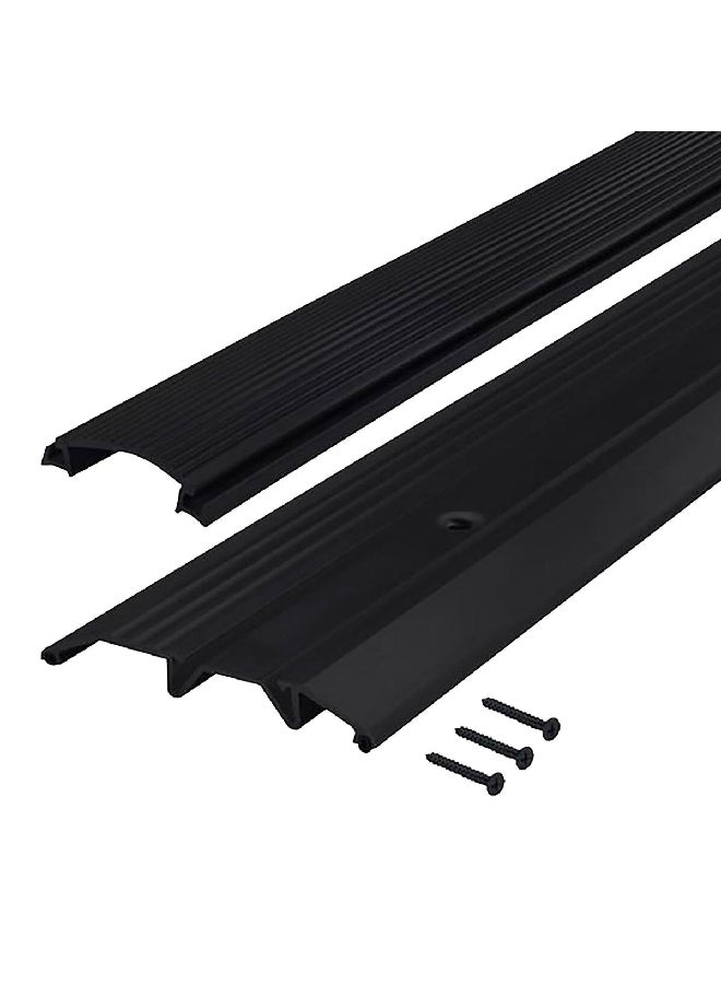 M-D Building Products Mill Aluminium and Vinyl Deluxe Low Threshold Black 0.5 x 3.75 x 36 Inch 5038547