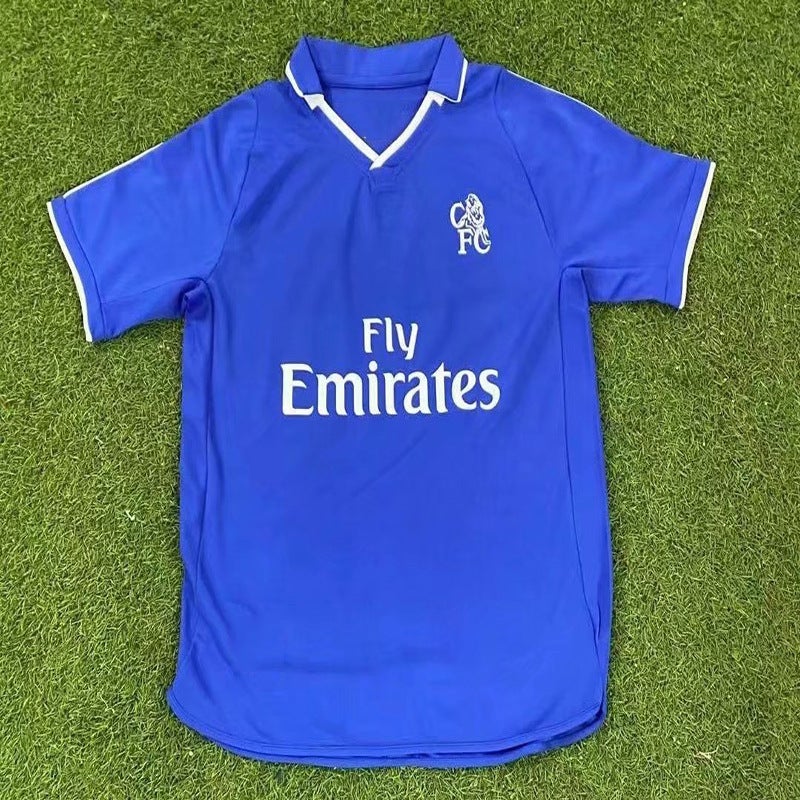 Chelsea Jersey Retro 12 Champions League No. 98 Desailly No. 25 Zola 9 Torres Short Sleeve Football Uniform Home - Image 3