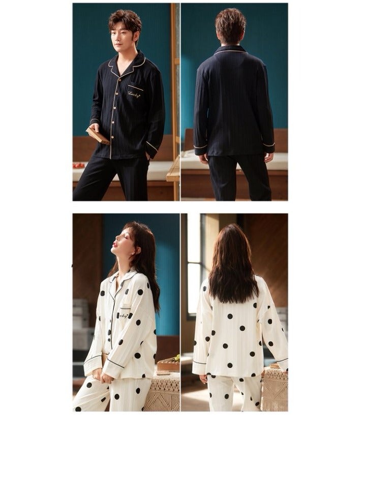 Men's pajama set, cotton long sleeve two-piece casual pajamas  - Image 5