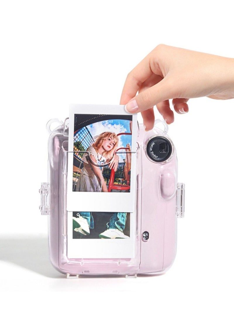 ماركة غير محددة FujiFilm Instax ميني 12 كاميرا فورية تخزين الصور القضية حامي حمالة الكتف ملصقات جميلة  - Image 3