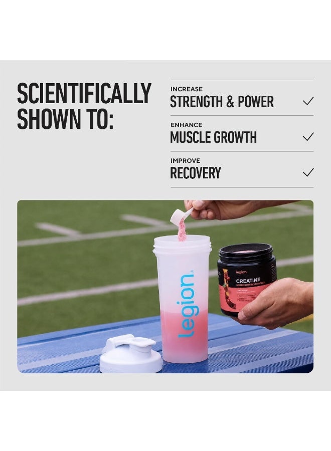 Micronized Creatine Monohydrate, Unflavored, Boosts Muscle And Strength Pain, Enhances Post-Workout Recovery, Improves Muscular Endurance, 60 Servings/Dietary Supplement/Net Wt 312 G / 11 Oz /0.69 Lbs