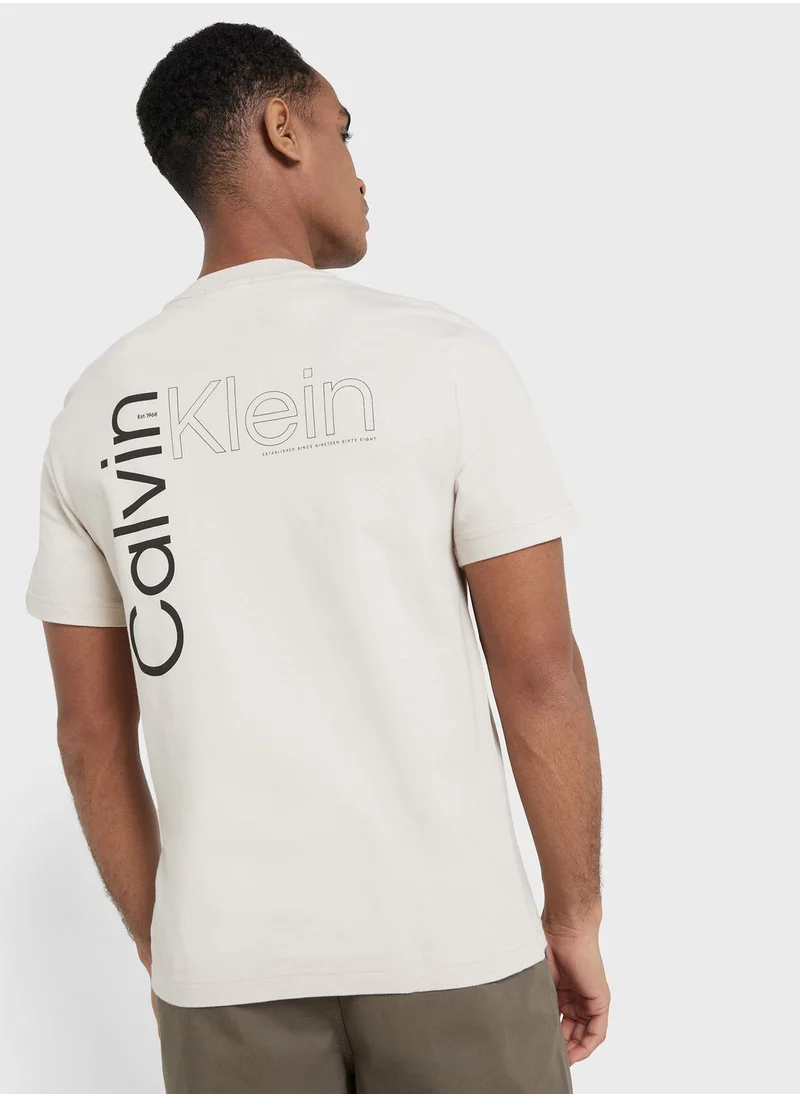 CALVIN KLEIN Logo Crew Neck T-Shirt