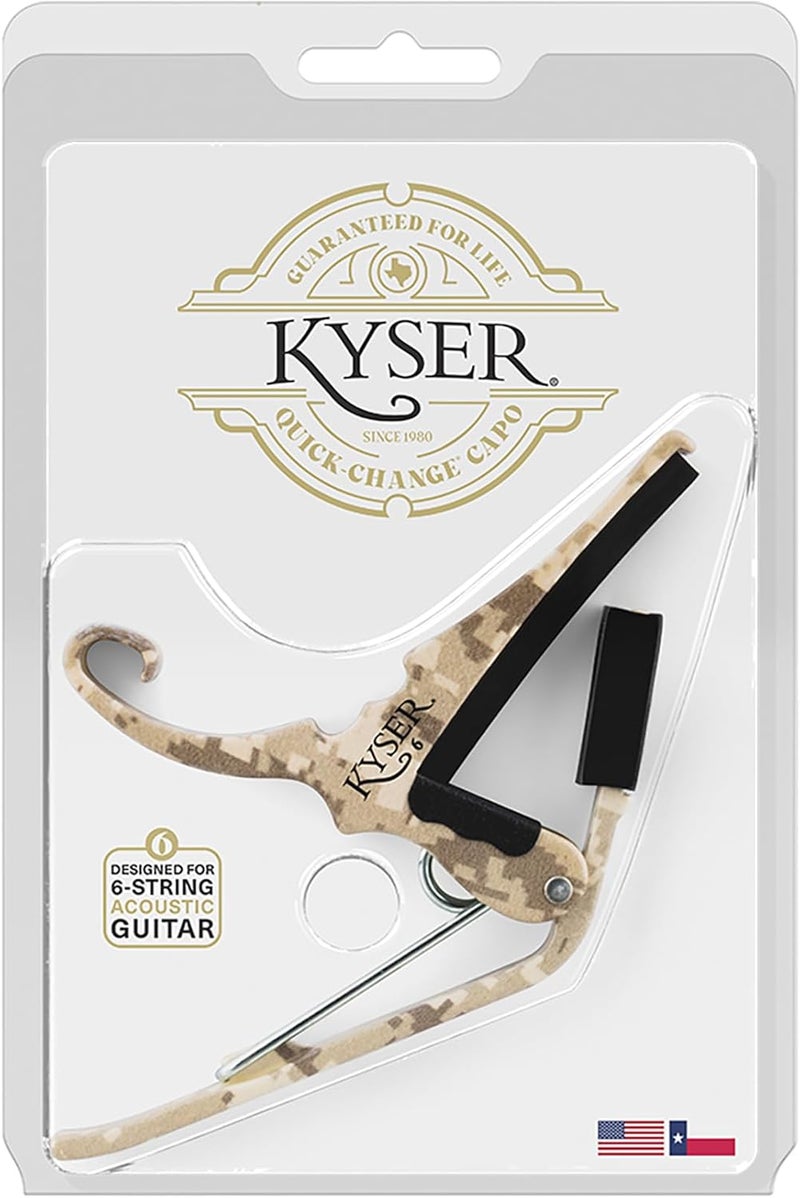 Kyser /Guitars for Vets Quick-Change Guitar Capo for 6-string acoustic guitars, KG6G4V2A - Image 4
