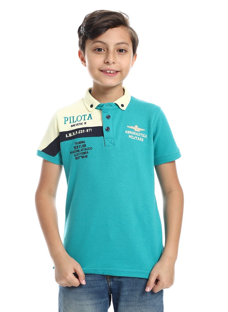 Caesar Boys Collared Neck Polo Shirt - Image 1