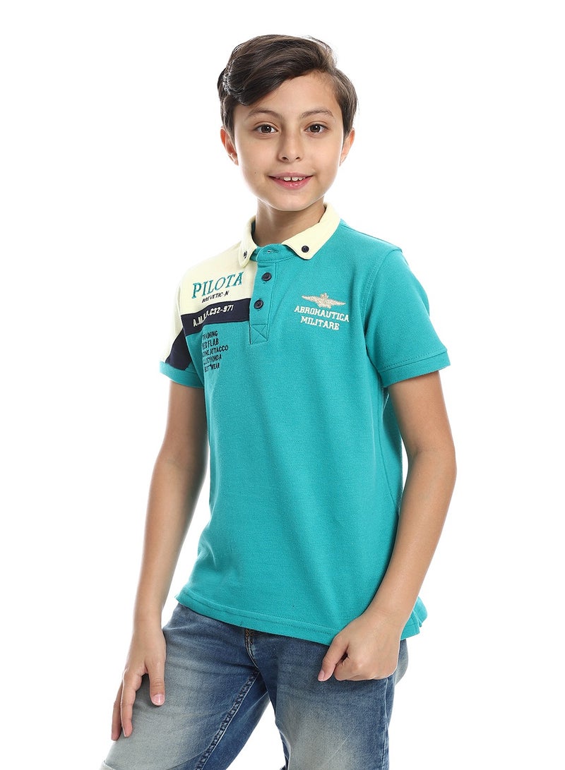 Caesar Boys Collared Neck Polo Shirt - Image 2