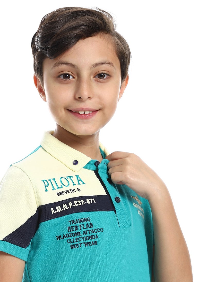 Caesar Boys Collared Neck Polo Shirt - Image 3