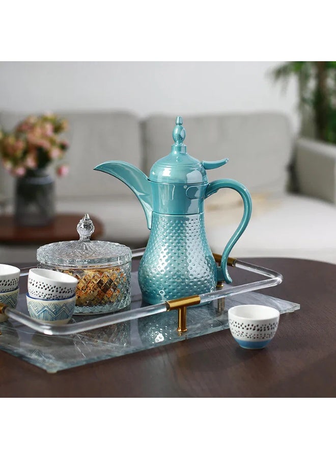 TAVOLO Leanne Steel Flask, 0.5 liter, shiny, cyan - Image 2