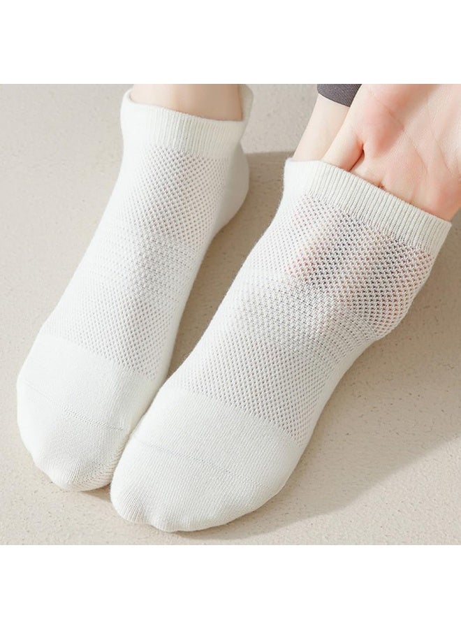 5 أزواج جوارب بيلاتس غير قابلة للانزلاق للنساء، جوارب يوجا قطنية ماصة للرطوبة للتمارين الرياضية والجيم والباليه، هدية للنساء - Image 2