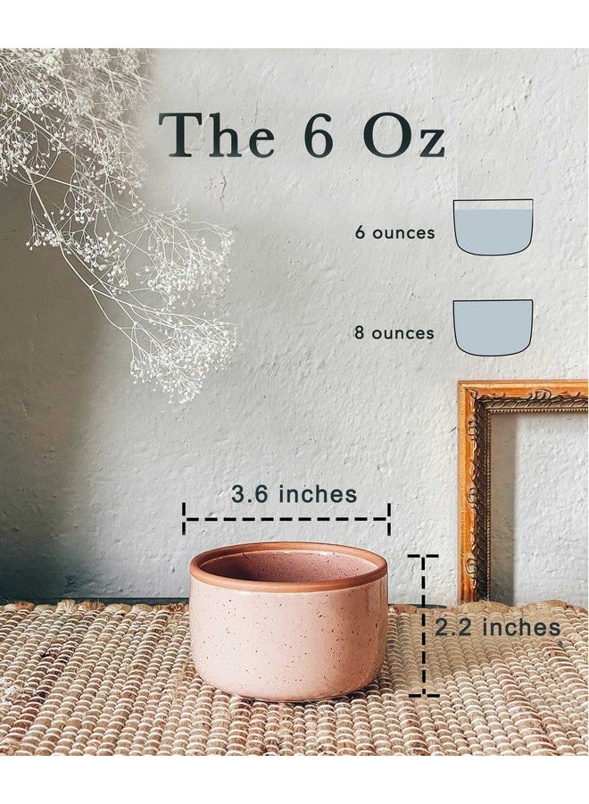 مورا طقم أواني مورا سيراميك سعة 6 أونصات، 6 قطع - أطباق خبز آمنة للاستخدام في الفرن للحلوى، والكريمة بروليه، والسوفليه، والديب، والكاسترد، والآيس كريم - Image 1