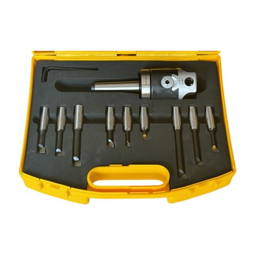 ONESTEP-TOOLS Boring Head 2"(7/8-20) With MT2 Shank 3/8-16 Thread and 9Pcs 1/2" Shank Boring Bar Sets - Image 2