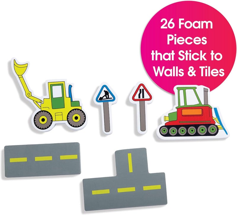 Edushape Magic Creations Road Construction Bath Foam Toys - Image 2