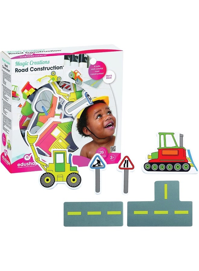 Edushape Magic Creations Road Construction Bath Foam Toys - Image 1
