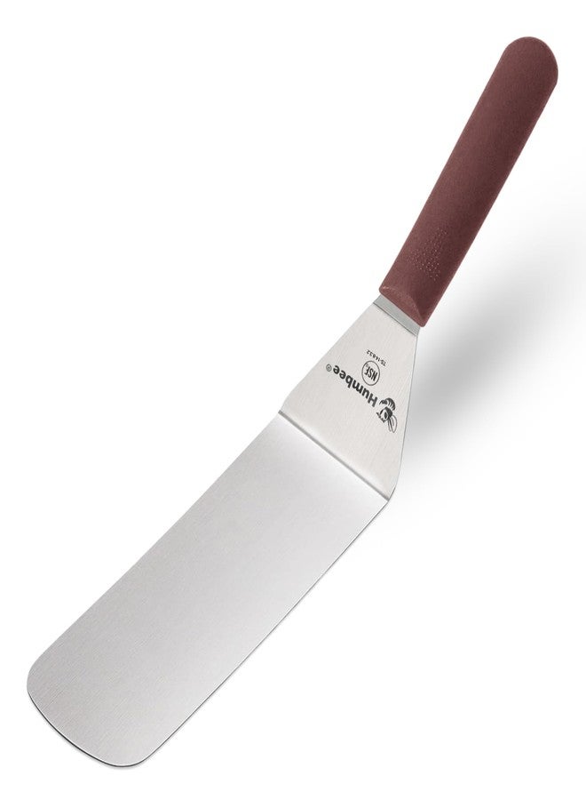 Humbee 9" x 3" Solid Beveled Edge Turner, Dishwasher Safe NSF, Shovel Brown - Image 1