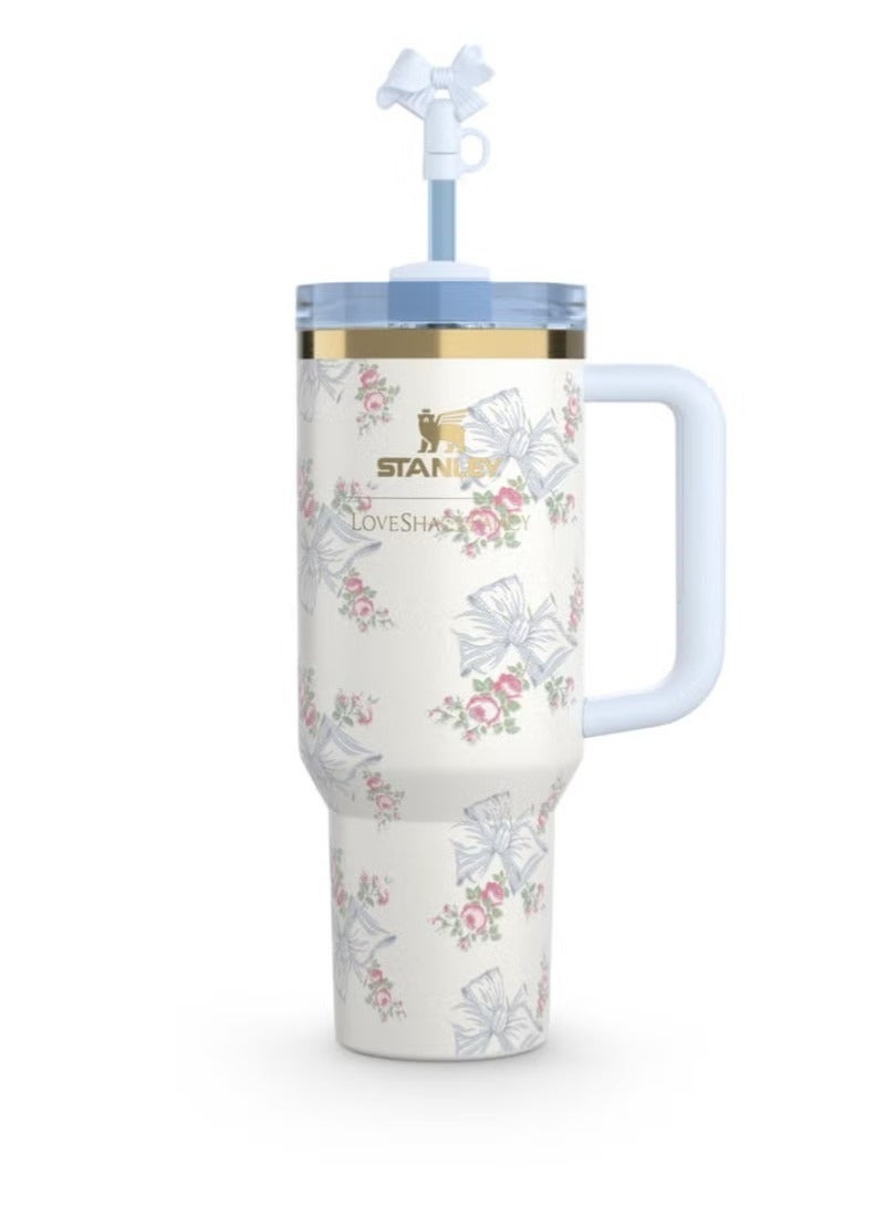 Stanley 40oz Double Wall Vacuum Insulated Tumbler with Straw, Stainless Steel Reusable Cold & Hot Drink Mug, Large Capacity, Gift-Ready Packaging - Image 3