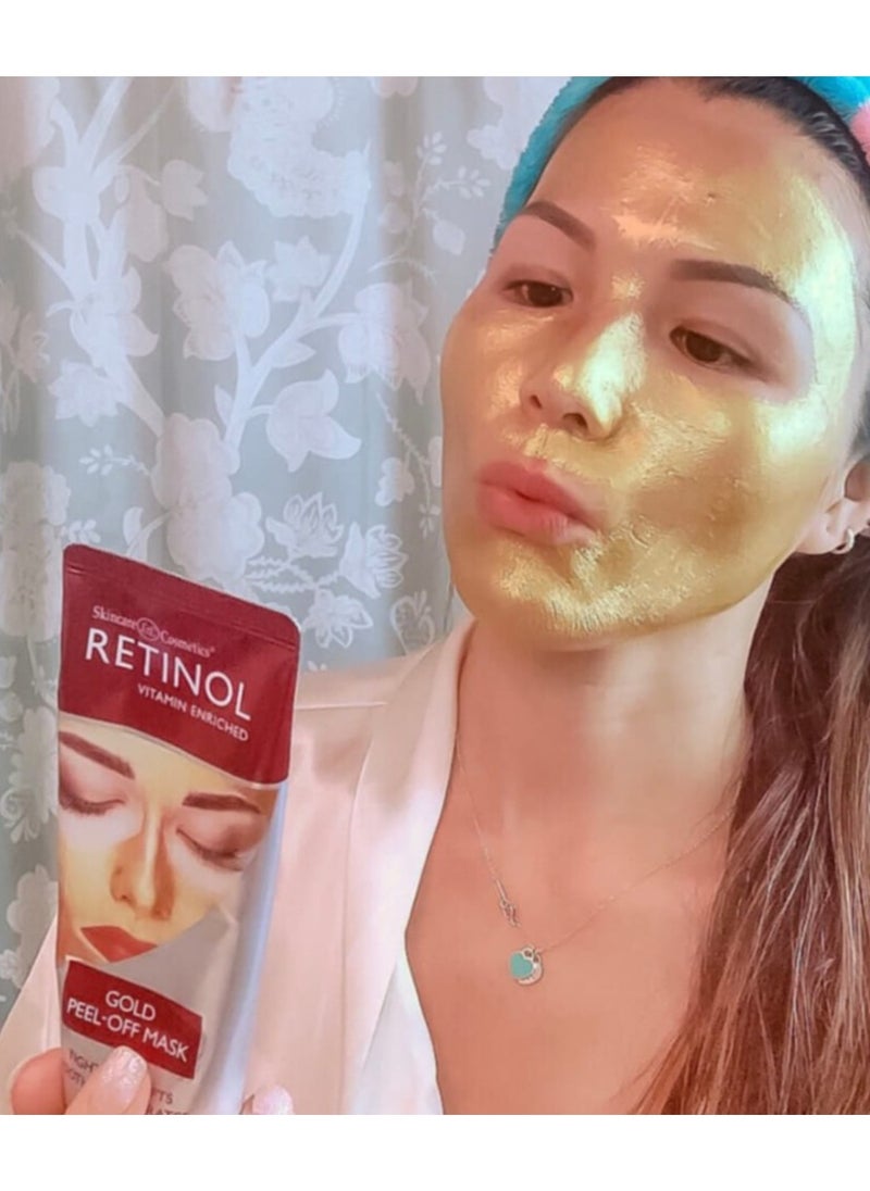 A luxurious Retinol Gold Peel-off Mask That tightens the skin