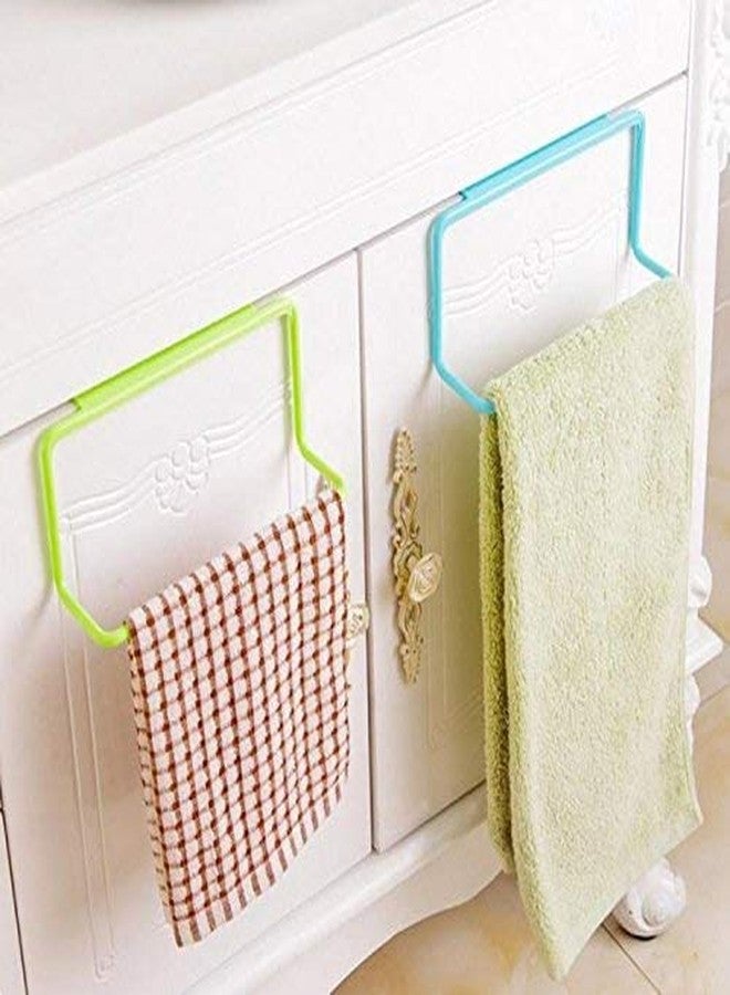 Orcoa No Drill Towel and Napkin Hanger Organizer for Kitchen, Bathroom, Cabinet and Cupboards (Random Colors) (Pack of 3) - Image 5