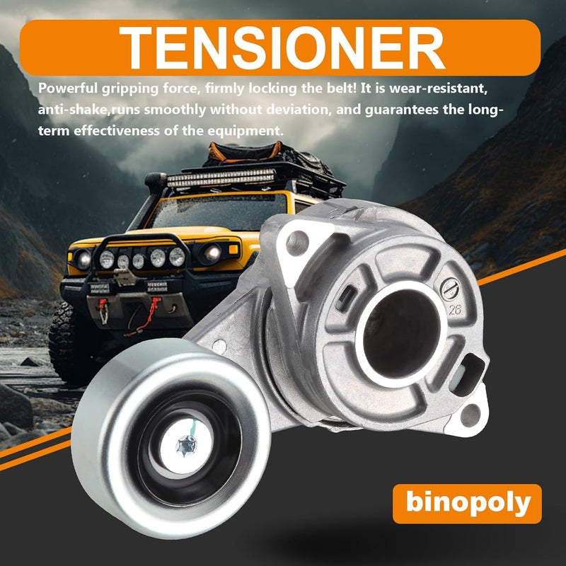 binopoly 39182 Drive Belt Tensioner Assembly With Pulley for Honda City 2010-2014 4-Cyl. 1.5L - Image 2
