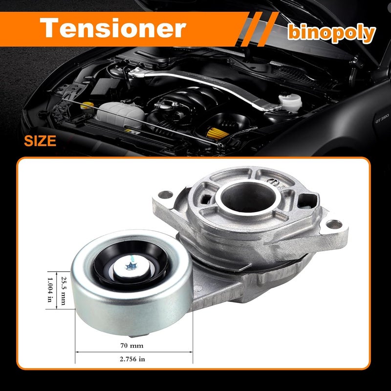 binopoly 39182 Drive Belt Tensioner Assembly With Pulley for Honda City 2010-2014 4-Cyl. 1.5L - Image 3