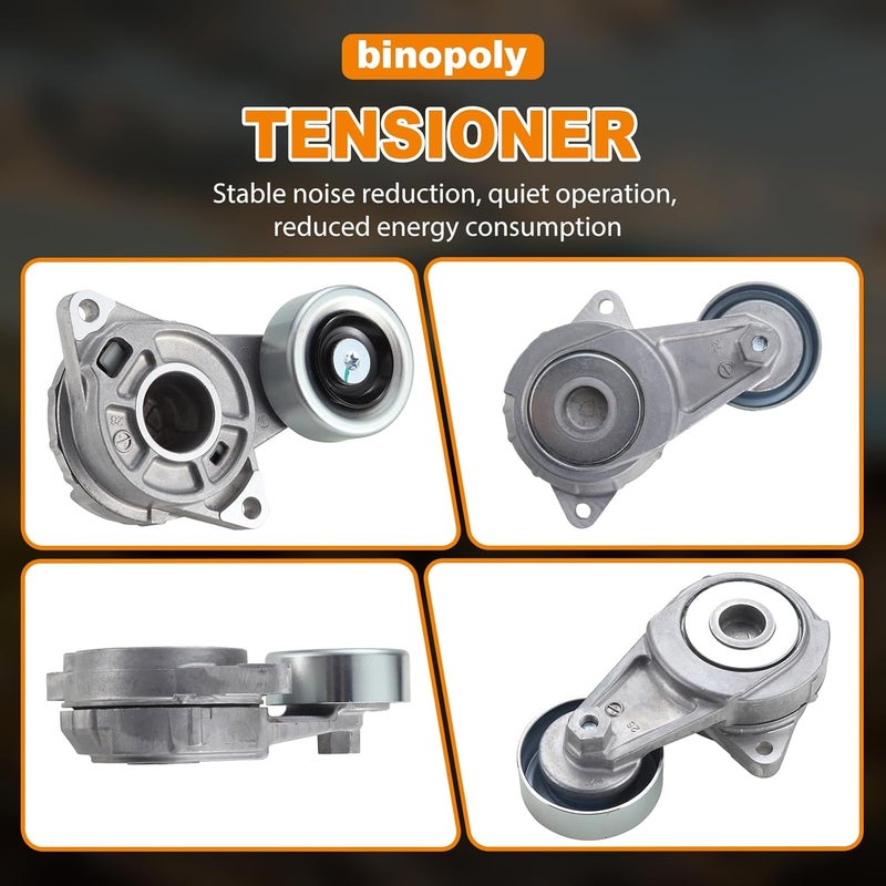 binopoly 39182 Drive Belt Tensioner Assembly With Pulley for Honda City 2010-2014 4-Cyl. 1.5L - Image 5