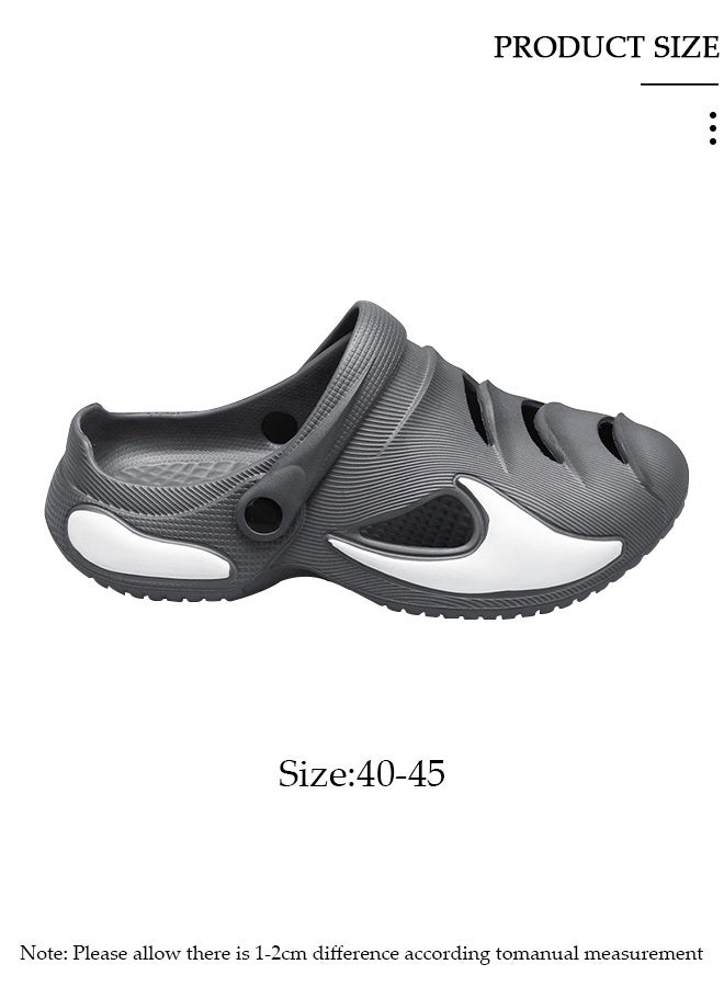 DUNISO Men's slippers Summer Sandals Lightweight Slide Sandal with Non-slip Soles Thick Sole Beach Slipper Breathable Slip-on Sandal House Flat Slipper for Pool Beach Yard Kitchen Shower - Image 3