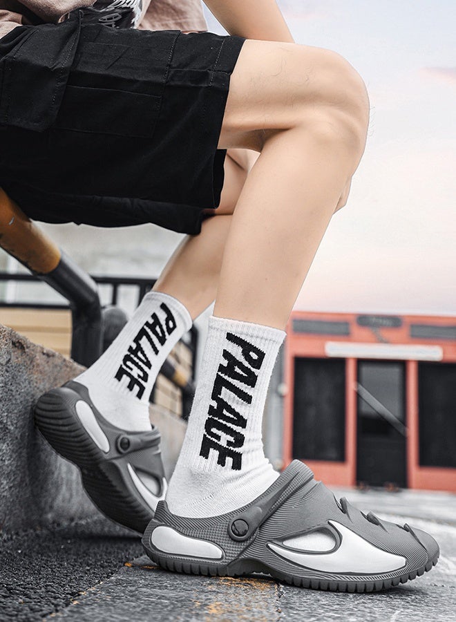 DUNISO Men's slippers Summer Sandals Lightweight Slide Sandal with Non-slip Soles Thick Sole Beach Slipper Breathable Slip-on Sandal House Flat Slipper for Pool Beach Yard Kitchen Shower - Image 4