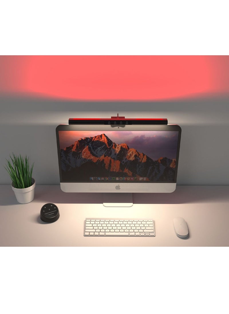 Computer Monitor Light Bar with RGB Backlit,Screen Monitor Lamp for Eye Caring with Stepless Adjustment,Touch Control 400MM