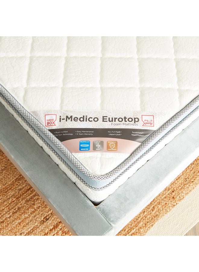 Home Box I-Medico Eurotop Single Rebonded Foam Mattress 24x200x90cm with 5 year warranty - Image 4