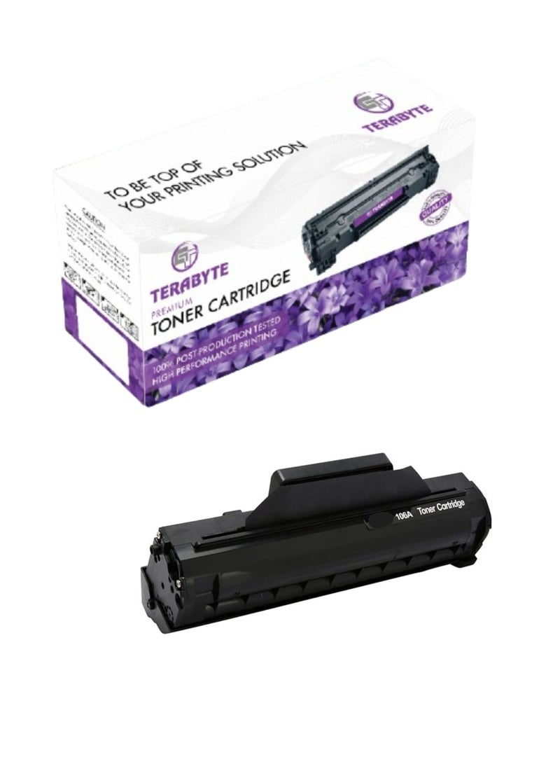 Terabyte 106A Compatible Toner Cartridge for Laser 107 MFP135 MFP137 1000 pages - Image 1
