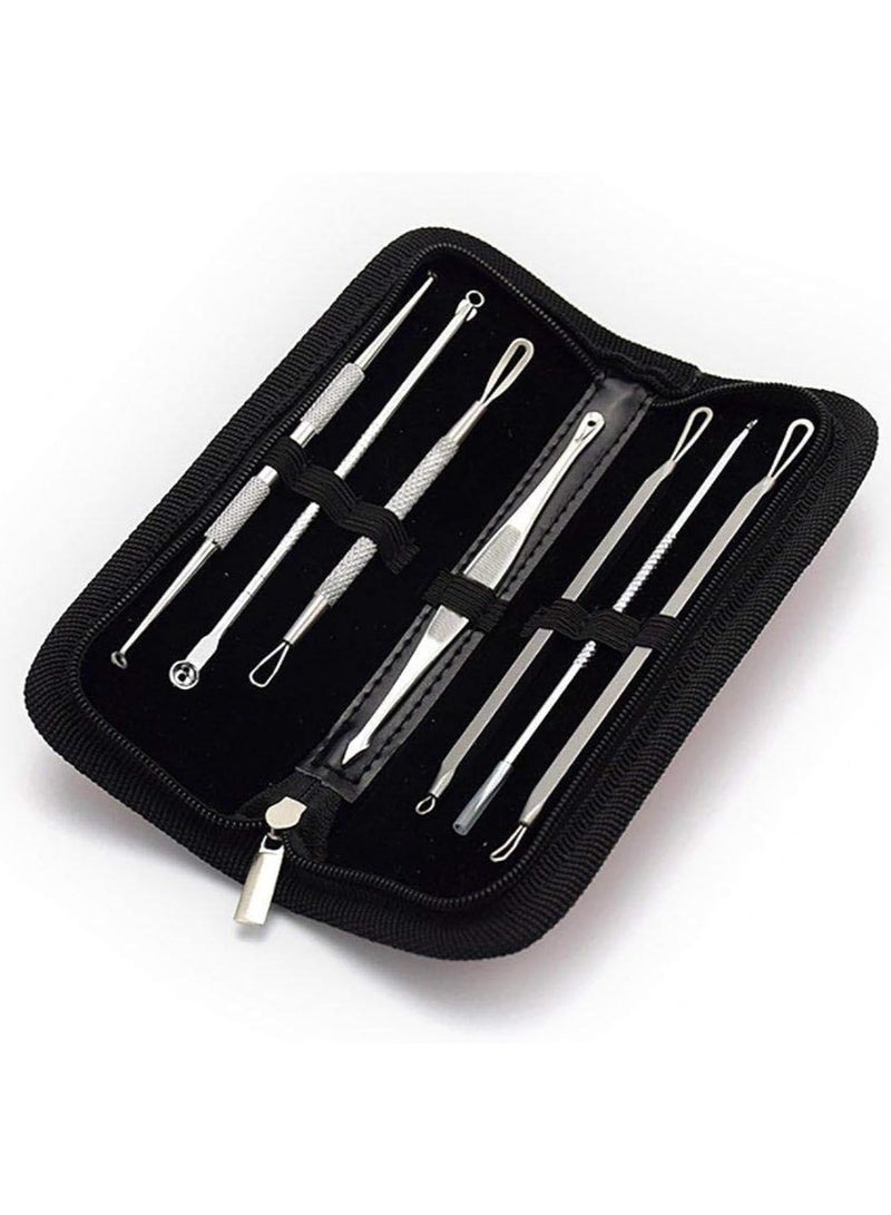 7 Pcs Blackhead Whitehead Popping Pimple Remover Acne Extractor Tools Kit - Image 1