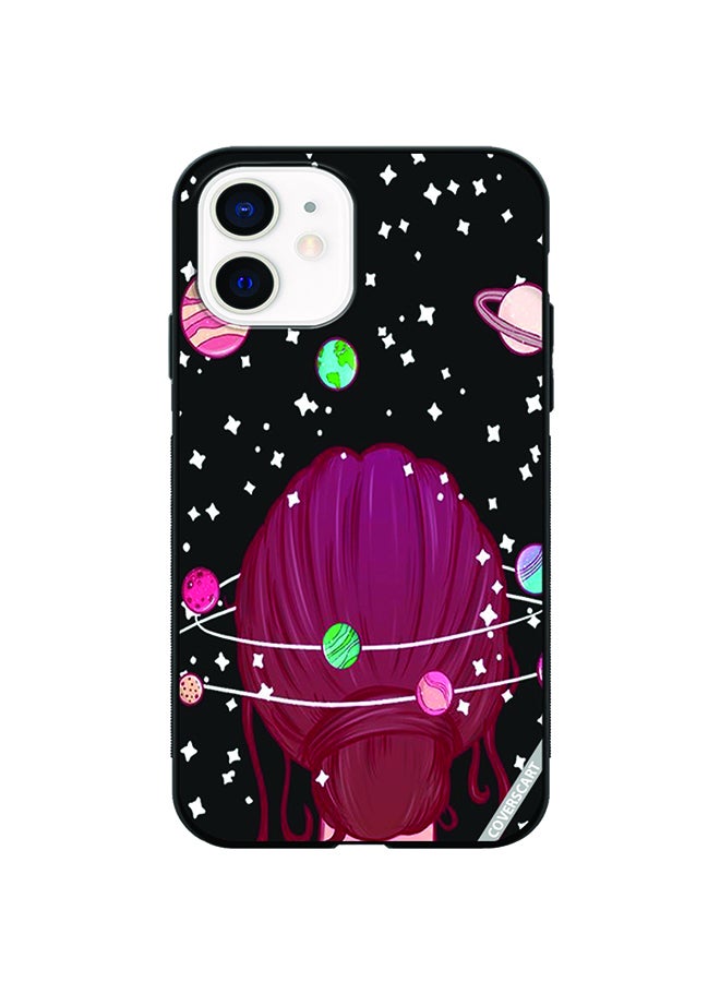 COVERSCART Protective Case Cover For Apple iPhone 12 Mini Girl Design Multicolour