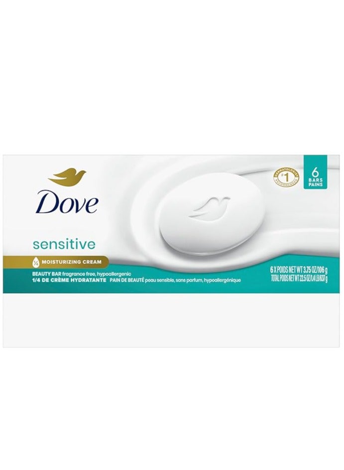 12-Bars Soap Dove Sensitive Moisturizing Cream Beauty Bar 1274 Gram