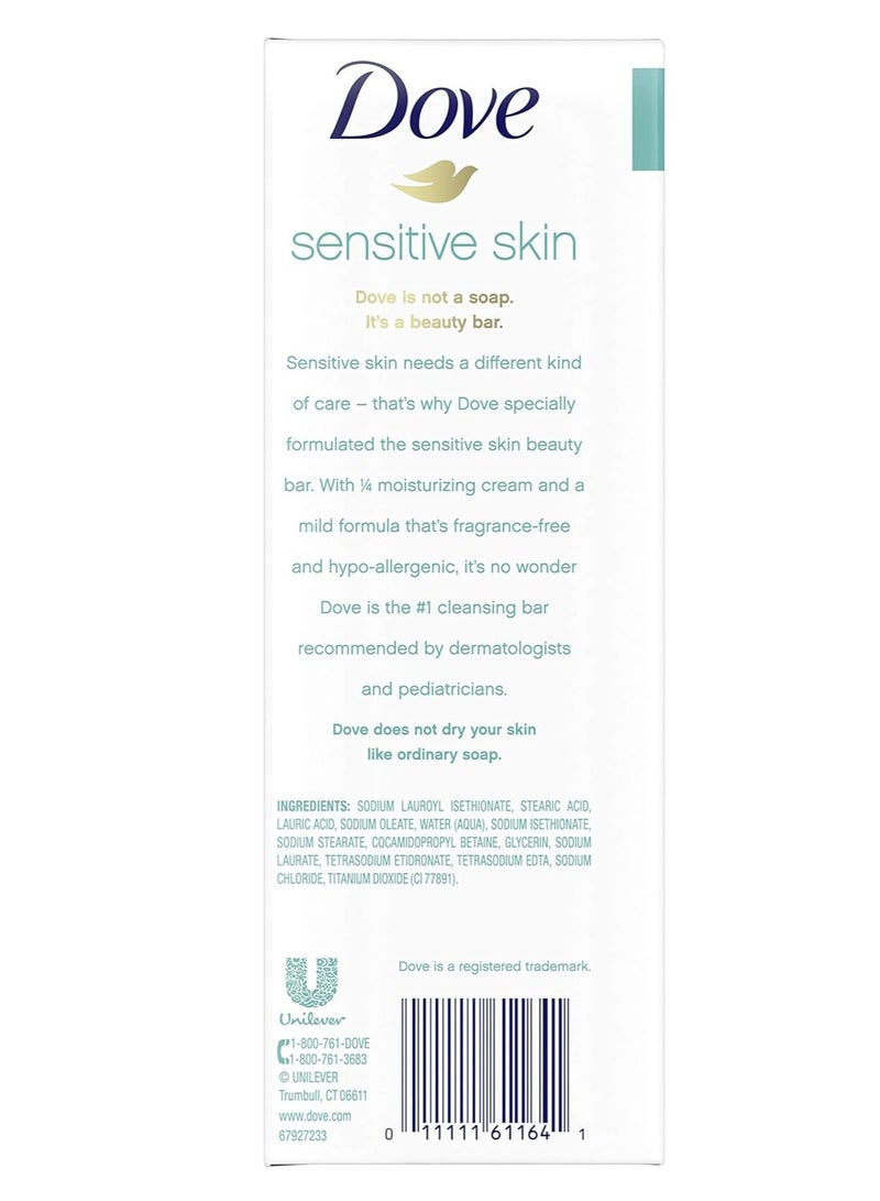 12-Bars Soap Dove Sensitive Moisturizing Cream Beauty Bar 1274 Gram