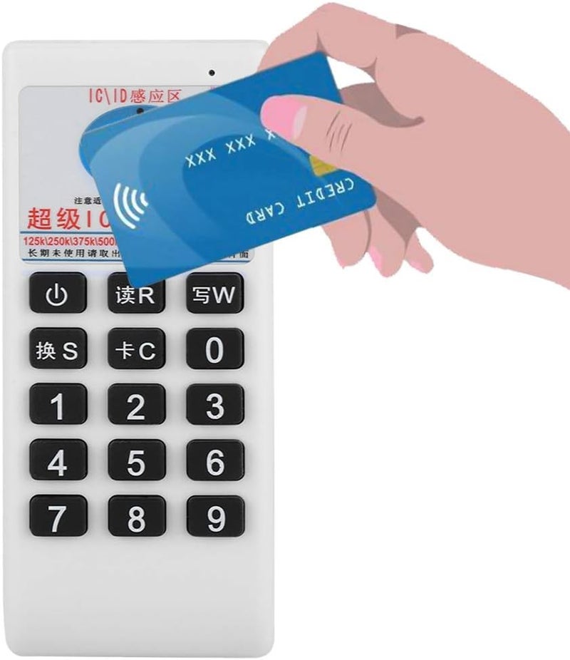 راحة قارئ بطاقات IC/ID محمول باليد، بترددات 125 كيلوهرتز/250 كيلوهرتز/375 كيلوهرتز/500 كيلوهرتز/13.56 ميجاهرتز، يدعم معيار ISO 14443 من النوعين A وB - Image 2