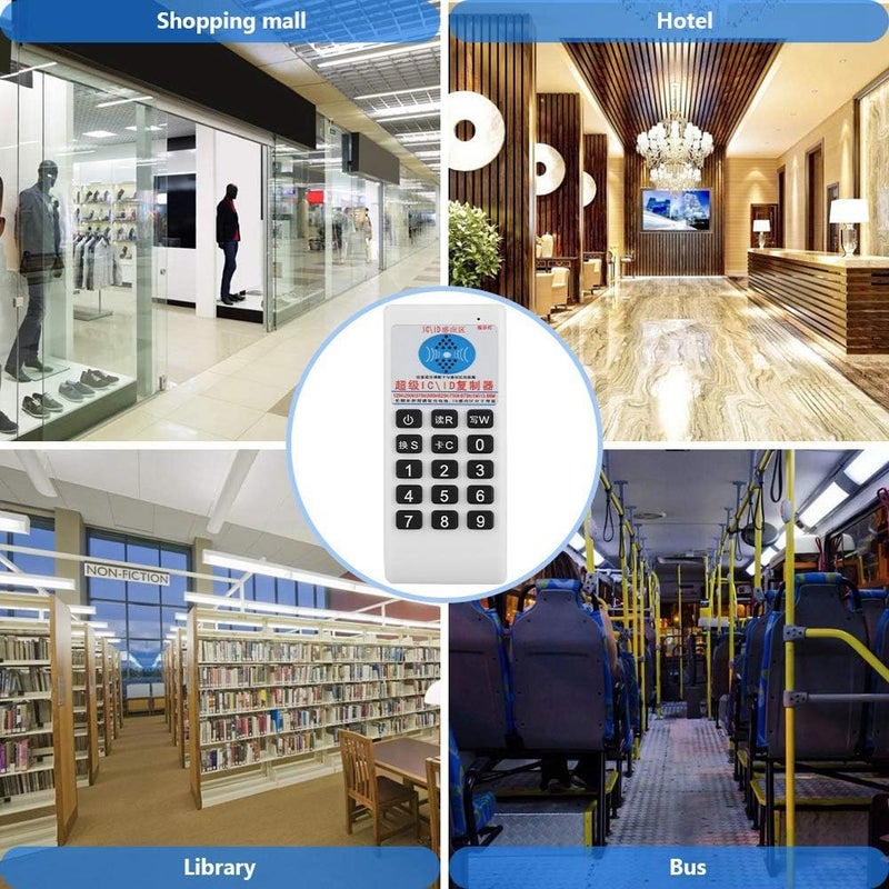 راحة قارئ بطاقات IC/ID محمول باليد، بترددات 125 كيلوهرتز/250 كيلوهرتز/375 كيلوهرتز/500 كيلوهرتز/13.56 ميجاهرتز، يدعم معيار ISO 14443 من النوعين A وB - Image 3